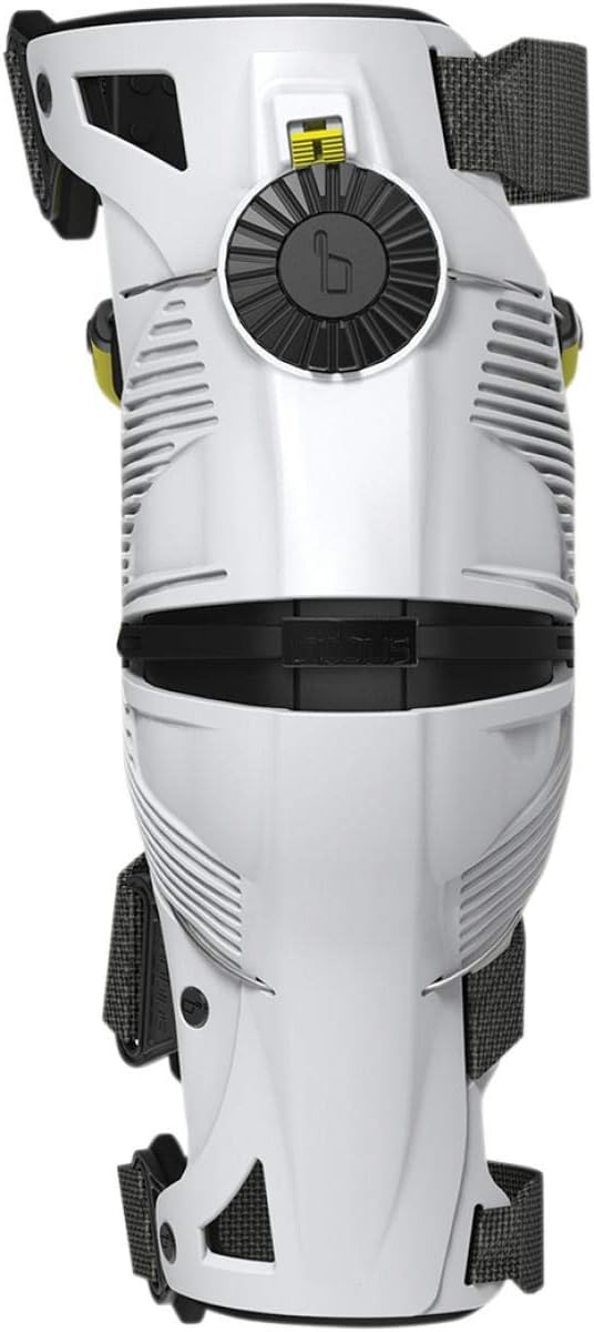 Mobius X8 Knee Braces-White/Acid Yellow-L