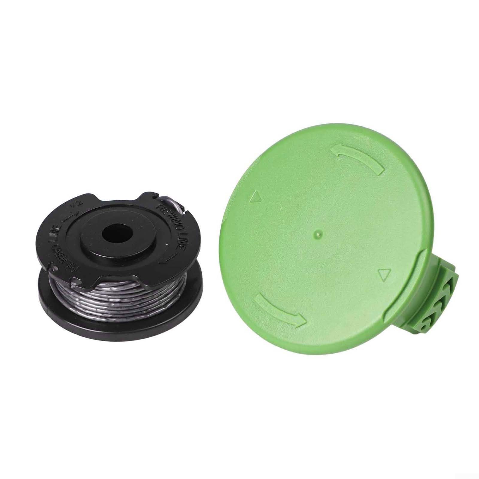 Podkaszarka do trawy podkaszarka, szpula z drutem, Szpula ABS i nylonowa nić poliamidowa do podkaszarki Greenworks 21287 24 V ze szpulą i nasadką, średnica 1,5 mm, długość 6 m