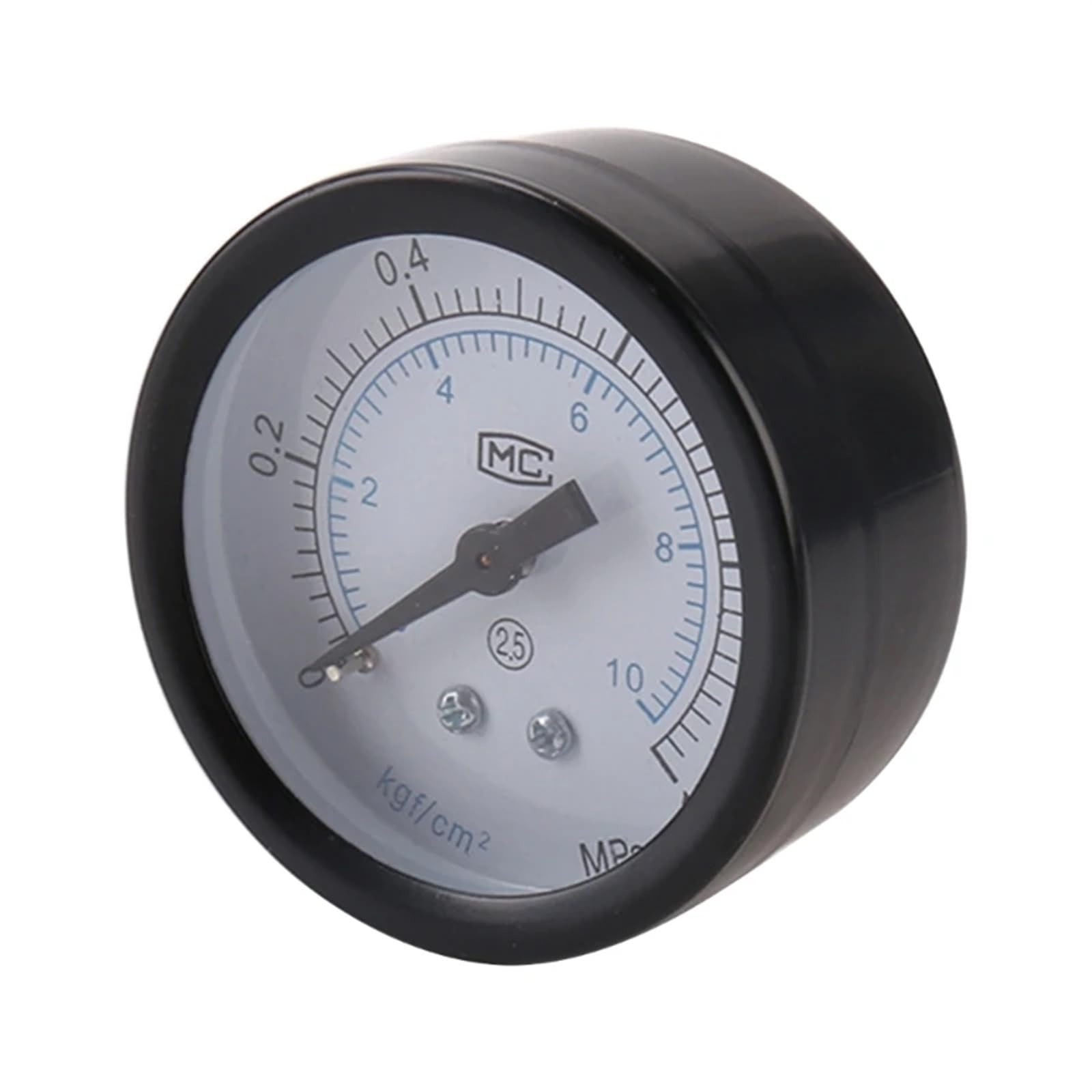 Manometro per Pressione dell'Aria da 1/4" per compressore d'Aria, Fluido Idraulico Pneumatico, gusci di Ferro, manometro per Pressione in Bar