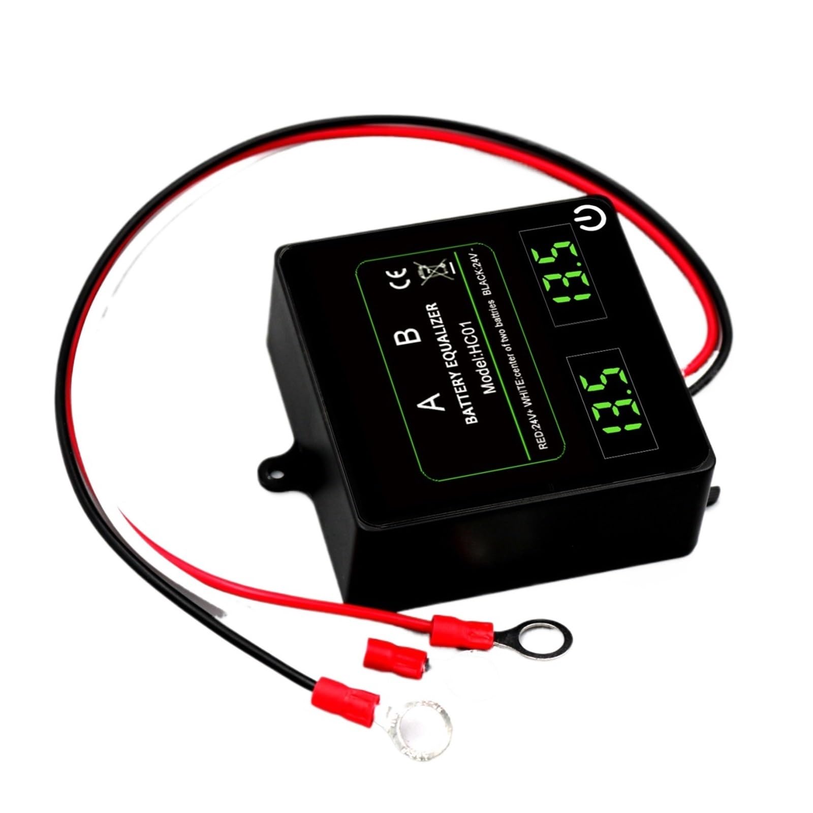 Ecualizador de batería Ecualizador de batería 24V HC01 con Interruptor táctil 2 uds X 12v baterías de plomo ácido cargador de descarga equilibrador de voltaje Se utiliza para proteger las baterías