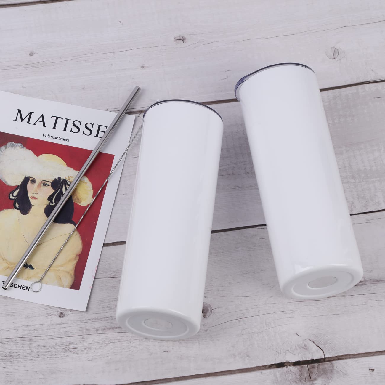 Wzaytia Lot De 4 Gobelets Fins Fins Isothermes En Acier Inoxydable De