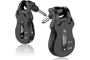 LEKATO 5.8G Wireless Guitar System with Rechargeable Transmitter and Receiver