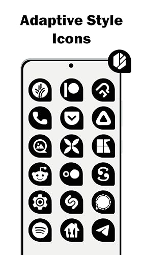 Teardrop Black - Icon Pack