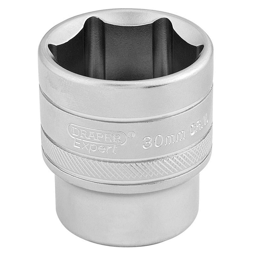 Draper 1/2" Drive Satin Finish Hexagon Socket Metric 1/2" 30mm