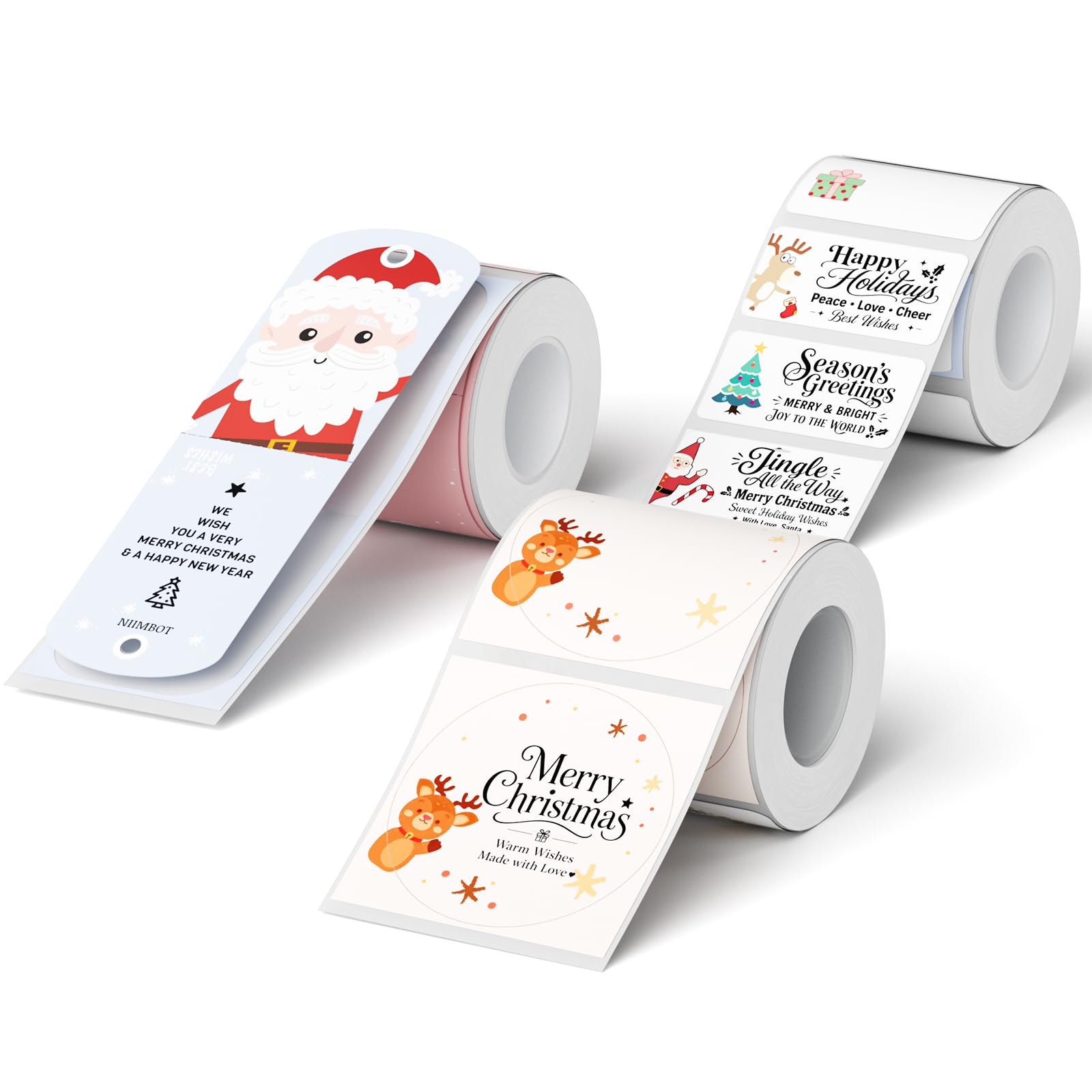 NIIMBOT 3 Roll Set Christmas Labels Tape for B1/B2/B21/B31 Label Maker