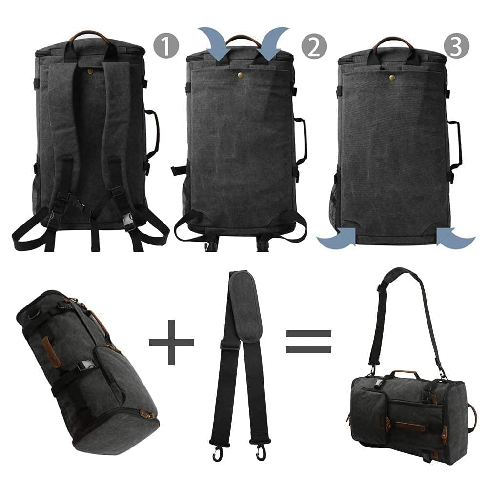 Buy GFAVOR 40L Travel Backpack, Vintage Canvas Rucksack Convertible