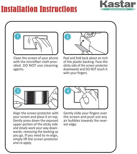Miniatura 7 de Kastar Protector de pantalla S4 Mini (paquete de 50 unidades), protector de pantalla de vidrio templado prémium para Samsung Galaxy S4 Mini, i9190