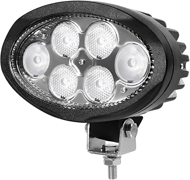 6 Inch Oval LED Tractor Light, 60W 5500LM High Power Work Light Compatible with Tractor, Agriculture Vehicles Off Road, Truck, Pack of 1