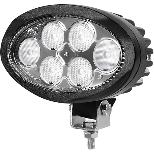 6 Inch Oval LED Tractor Light, 60W 5500LM High Power Work Light Compatible with Tractor, Agriculture Vehicles Off Road, Truck, Pack of 1