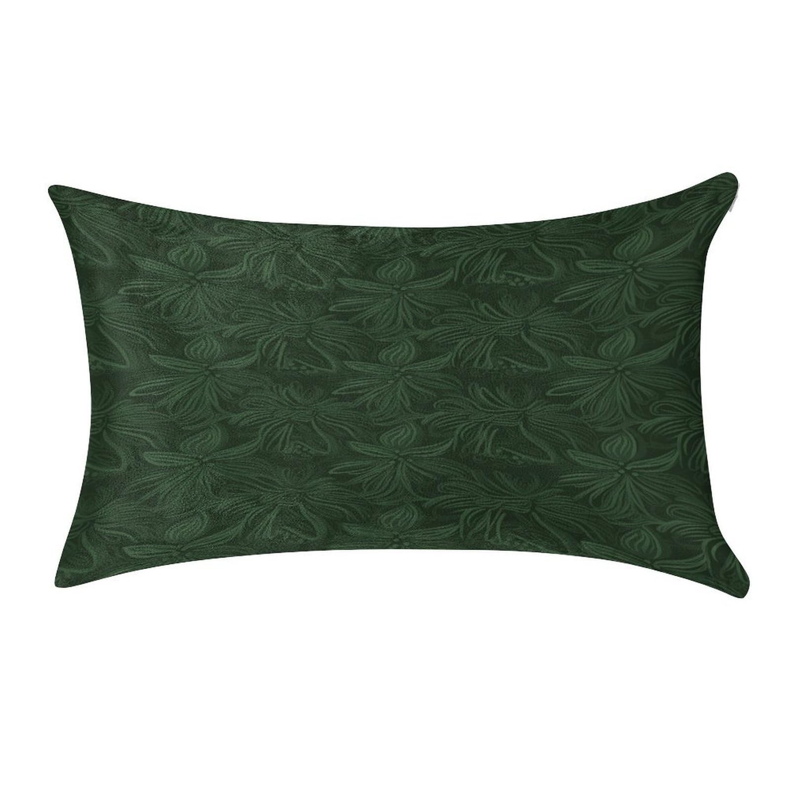 Btcowzrv Style Green Floral Pattern Pillow Cover Pillow Case Pillowcase