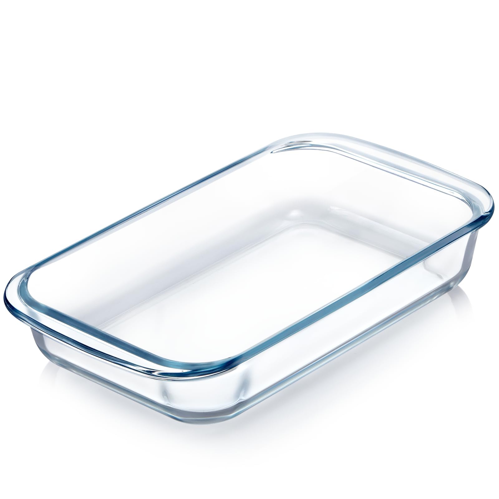 NUTRIUPS 1QT Glass Baking Dish for Oven, Single Serving Glass Pan for Cooking Small Baking Dish Rectangular Baking Pan Oven Bakeware