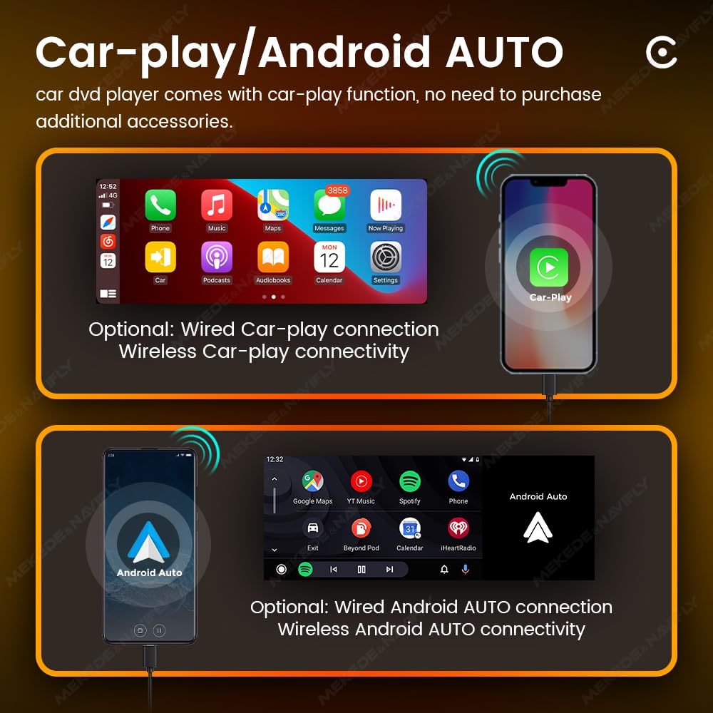6.86 Inch 1Din Carplay Auto Car Radio Multimedia Video MP5 Player With BT FM USB Type-C Autoradio(OD8 wireless CP AA)
