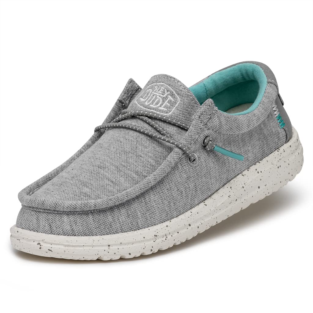HEYDUDE Wally Stretch (Little Kid/Big Kid) Grey 3 Little Kid M