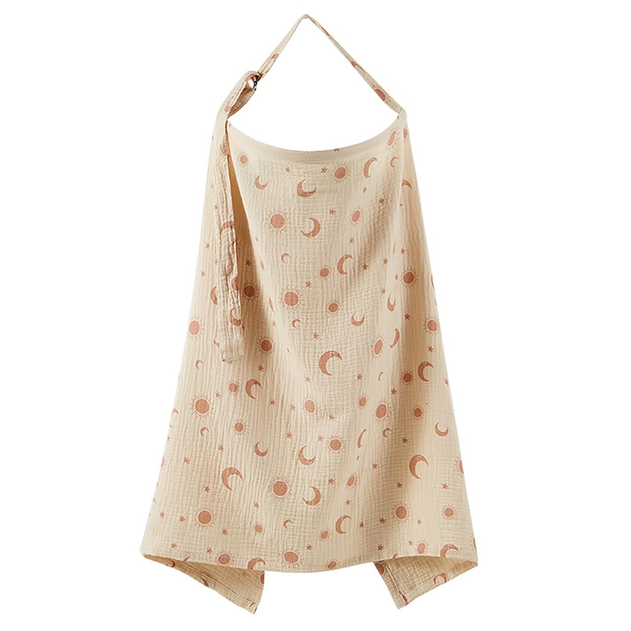 Muslin Nursing Covers For Breastfeeding,Breast Feeding Cover,Privacy Breast Feeding Cover With Arch Neckline For Mom,Soft 360° Coverage Breathable Lightweight Apron For Privacy Shield,24.4x37.4in(I)