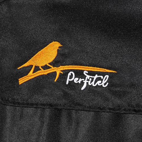 Image of Small Bird Cage Cover(Black) Good Night Black-Out Cover for Birdcage with Roof Top Durable Breathable Washable Material (cage is not Included) (18 * 14 * 40, U-Shaped)