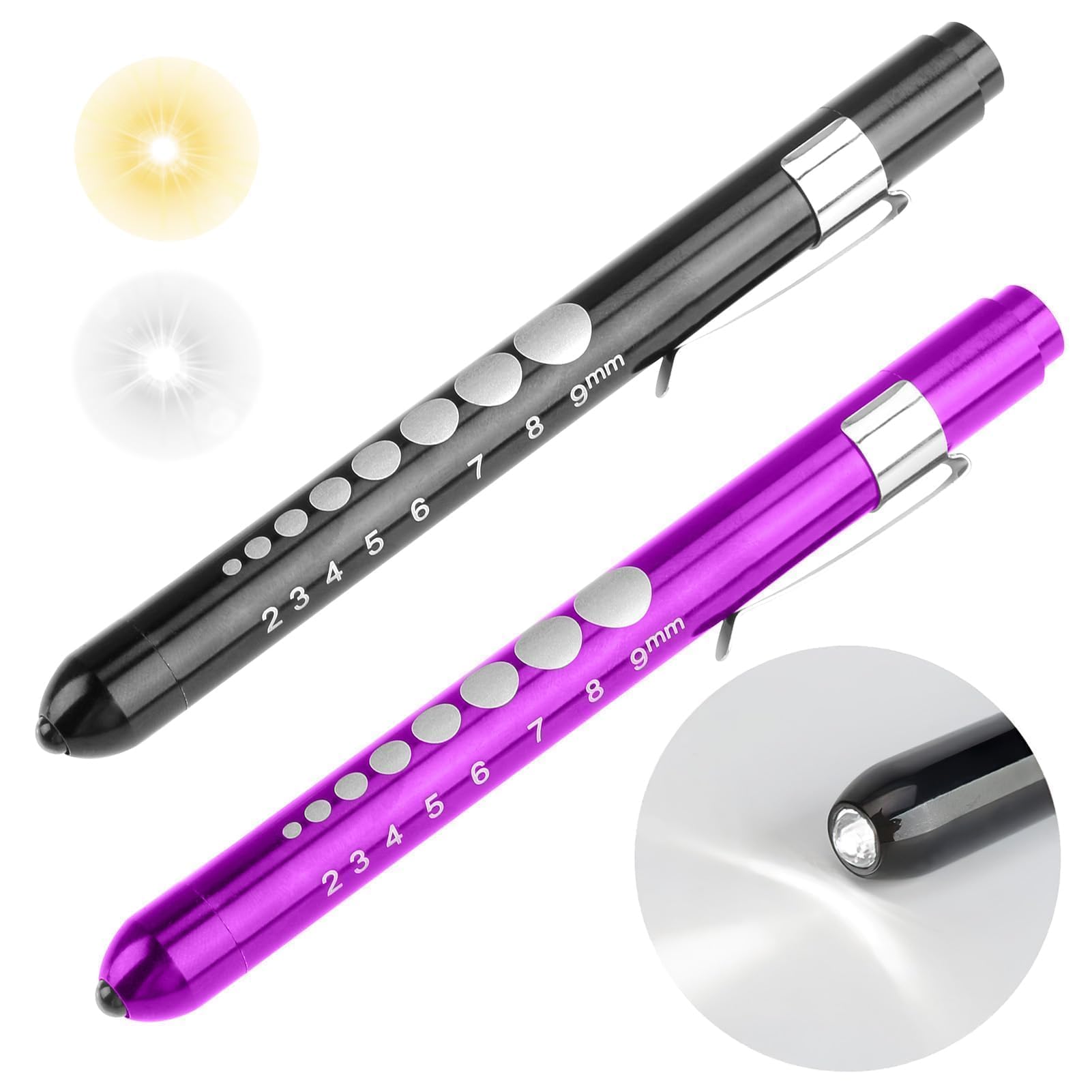VARTA Lampada diagnostica a LED, confezione doppia, con 1x batteria AAA, Pen Light, lampada per