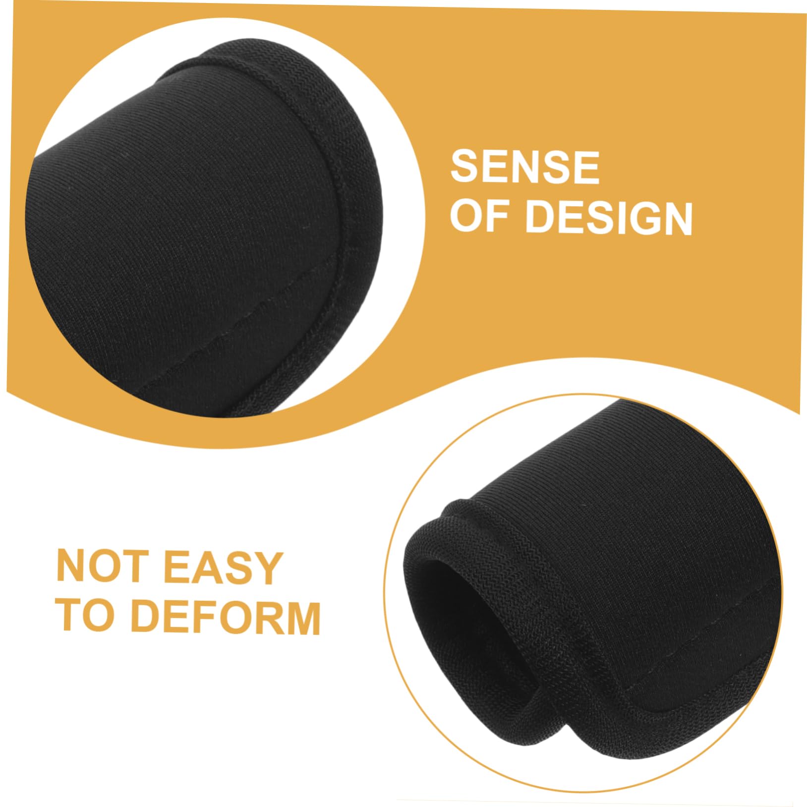 FOMIYES 5 Series Funda para Asa De Equipaje Maleta Empuñadura De Bolsa Cubierta De Envoltura De Manija Cubierta del Asa del Carro Manejo De Equipaje Wraqp Negro Neopreno 2 Piezas X 5