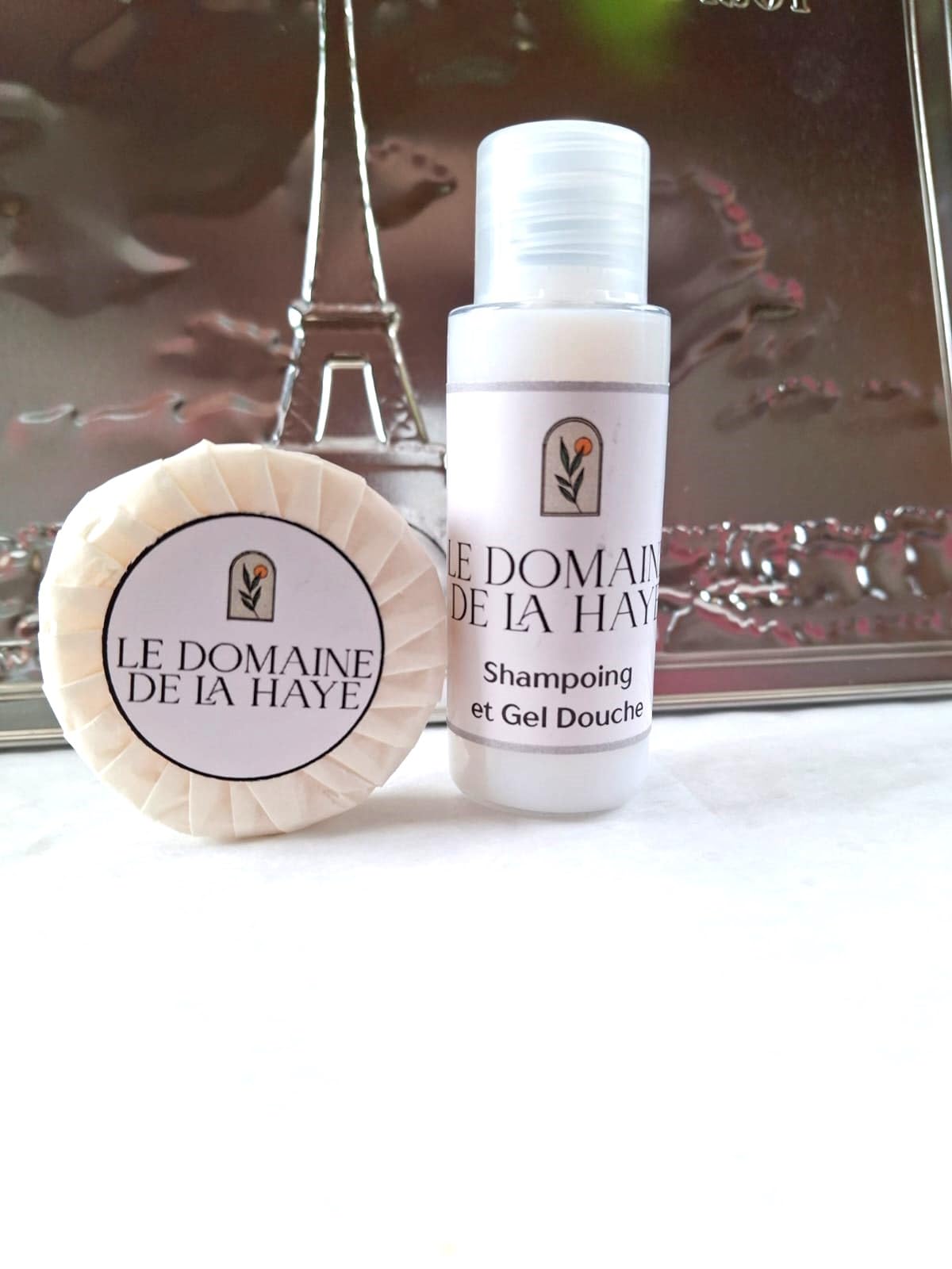 Set Personalisé avec votre logo, 50 Savons + 50 Shampoings/gel douche (TOTAL 100 ARTICLES)