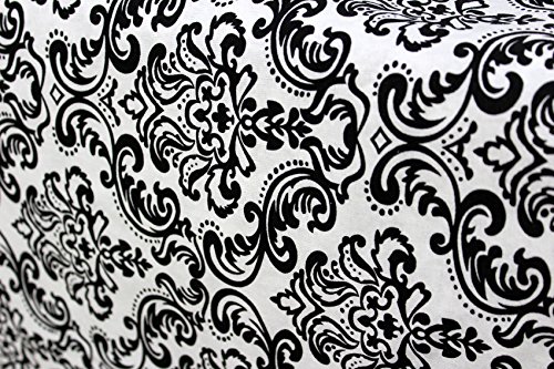 Image of AURAVE Cotton 144 TC Printed Bolster Cover with Drawstring Closure, Set of 2, Soft Breathable Durable Machine Washable for Sofa Bed & Home Decor, 15 inchx30 inch, Black | Cover Only