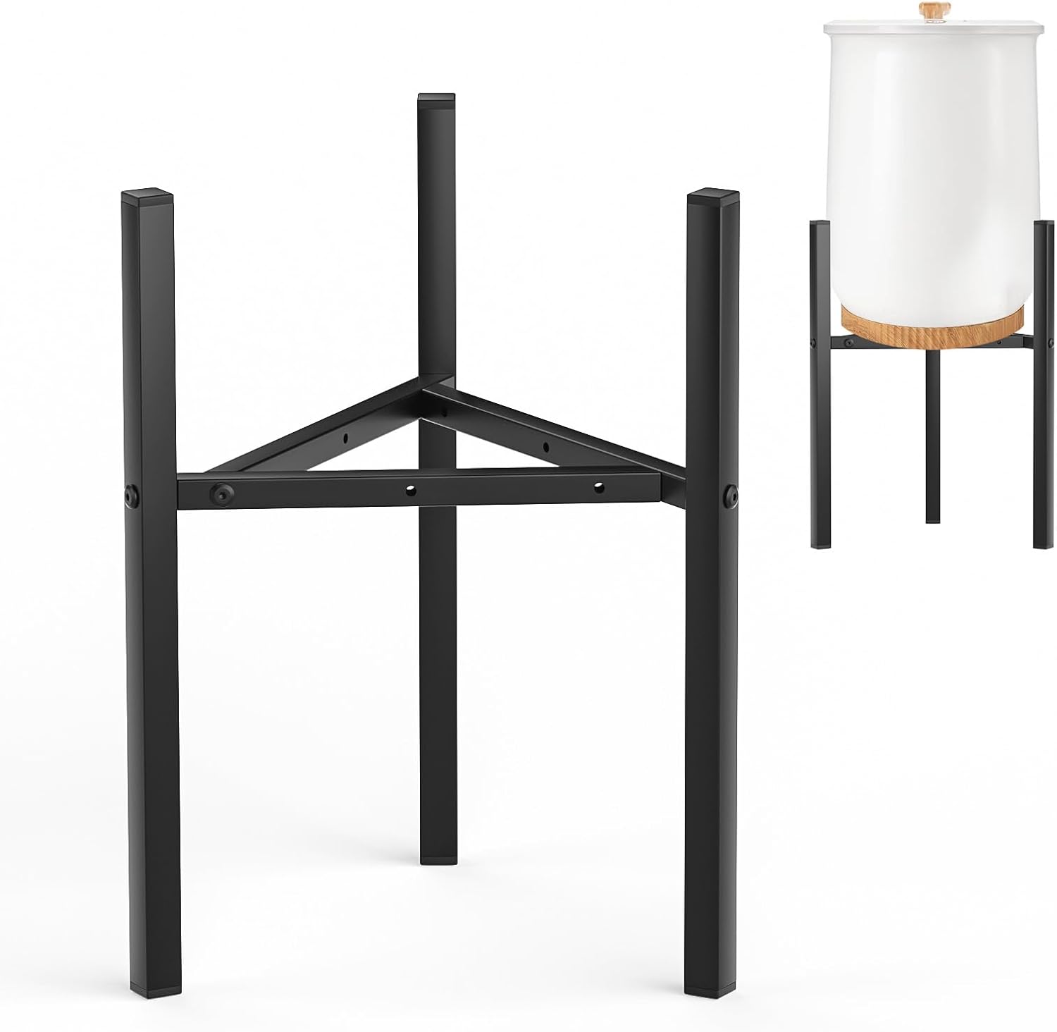 vhbw Metal Adjustable Stand for Towel Warmers Bucket, Fit Various Sizes Towel Warmers(8’’-15’’) - Ideal Stand Accessories for Bathroom, Home, Spa ﻿