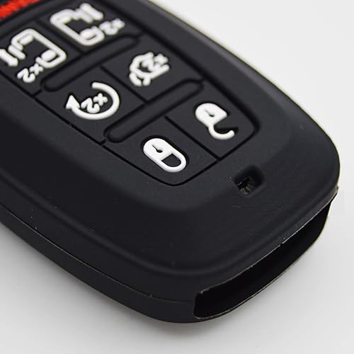 Miniatura 5 de Funda protectora de goma de silicona para Chrysler Pacifica 2017-2023 y Voyager 2020-2023, 7 botones