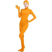 Ensnovo Womens Adult Open Face Full Body Spandex Suit Zentai Bodysuit Costumes