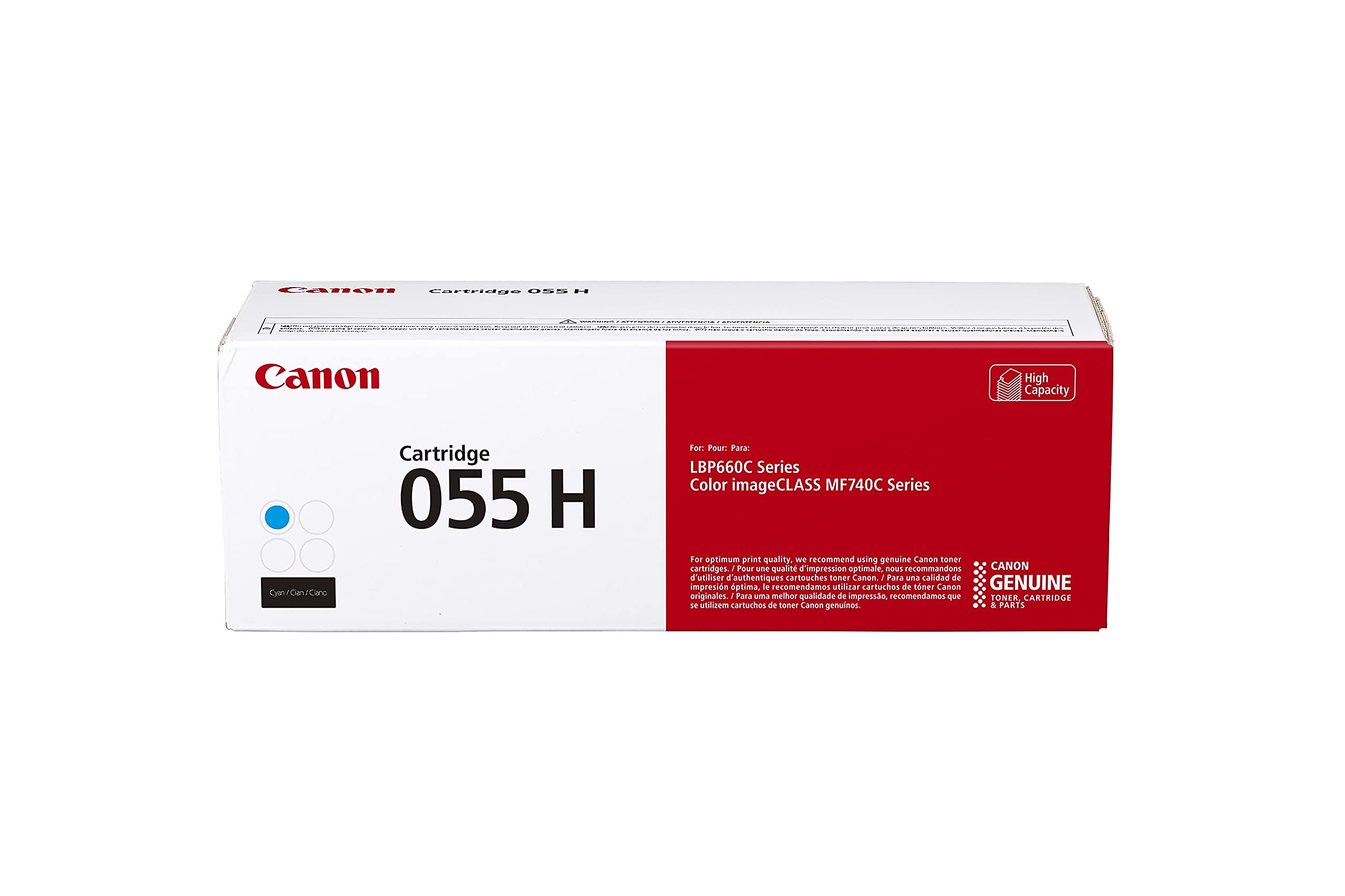 Amazon.com: Canon Genuine Toner, Cartridge 055 Cyan, High Capacity 