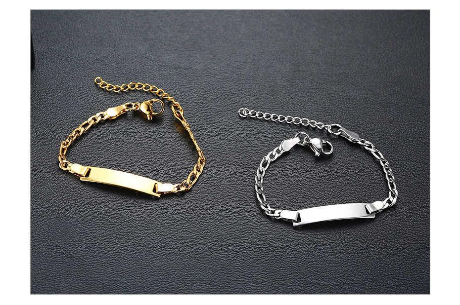 Adjustable 925 Sterling Silver Personalized Baby Name Bracelet, Personalized Adjustable Chain Bracelet, Customized Baby Nameplate, Personalized Gift, Customized Jewelry Gift for Women (Figaro)2