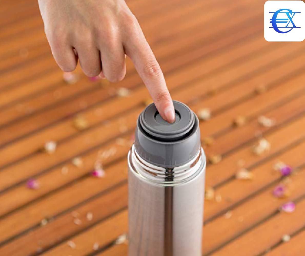 Bouteille Isotherme En Inox Fleurs Rouges - 750ml - Théières & Accessoires - Comptoir Des Délices