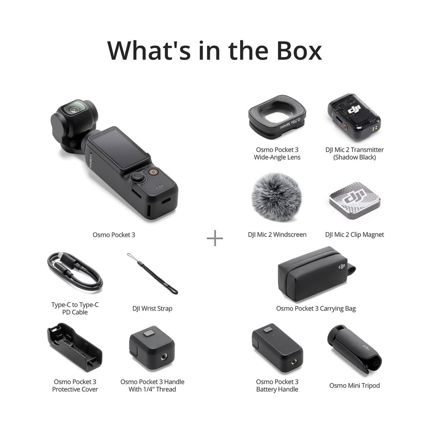 Amazon.com : DJI Osmo Pocket 3 Creator Combo Bundle with Clip-On