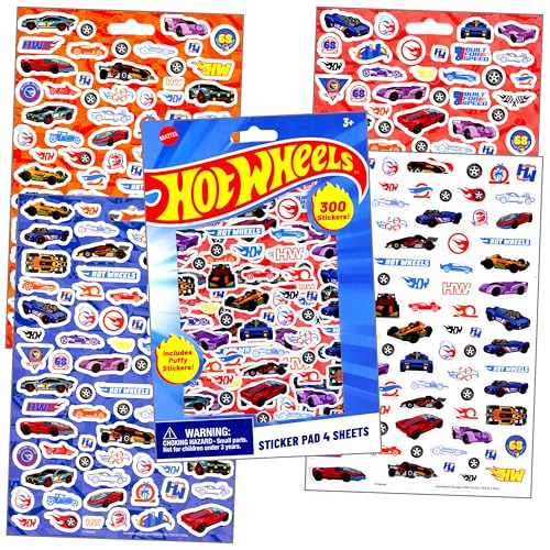Hot Wheels Coloring Activity Set - Includes Coloring Book, Hot Wheels Stickers, and More