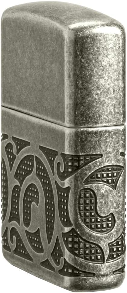 Encendedor Zippo personalizado con grabado - Plata antigua miniatura 6