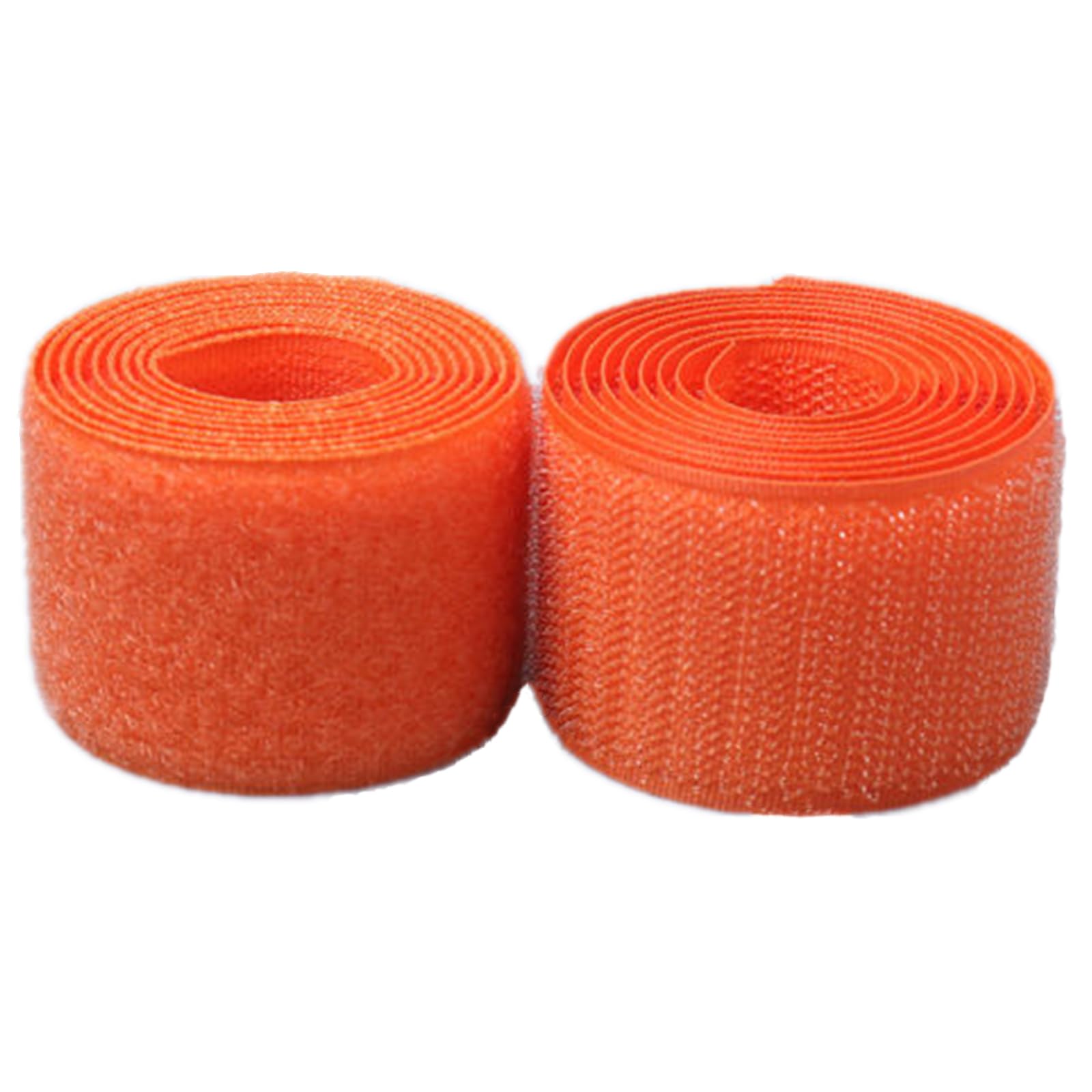 Hook and Loop Tape Sew On 50MM - Non-Adhesive Fastener Nylon Fabric Interlocking Tape for DIY Craft Sewing Fixing Cushions Clothes (Orange, 8 Yard)