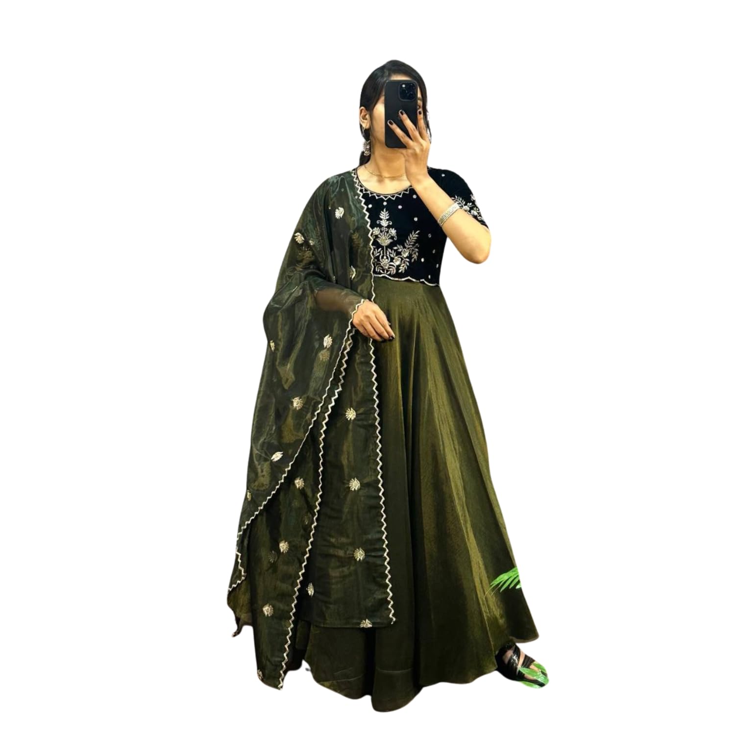 Women’s Embroidered Lehenga Choli Set with Dupatta | Traditional Indian Ethnic Wear | Festive & Wedding Party Designer Lehenga for Women-image-49