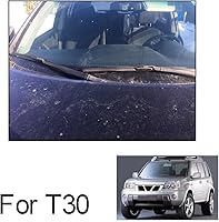Vista 3 de Juego de limpiaparabrisas delantero y trasero compatible con Nissan X-Trail T30 2000-2007 limpiaparabrisas de 24 + 16 + 17 pulgadas