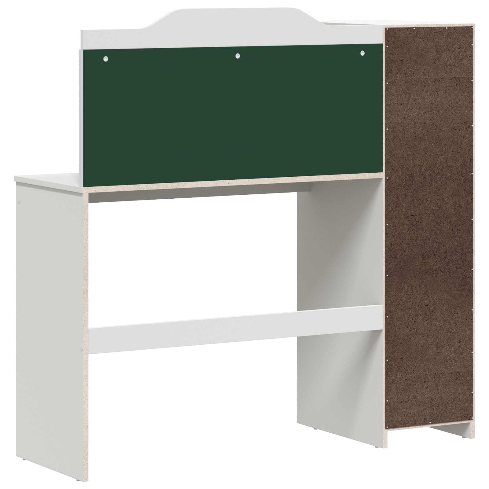 Moderna lavagna da 120 x 45 x 118 cm con ripiano, in legno, stabile e versatile, per casa o studio