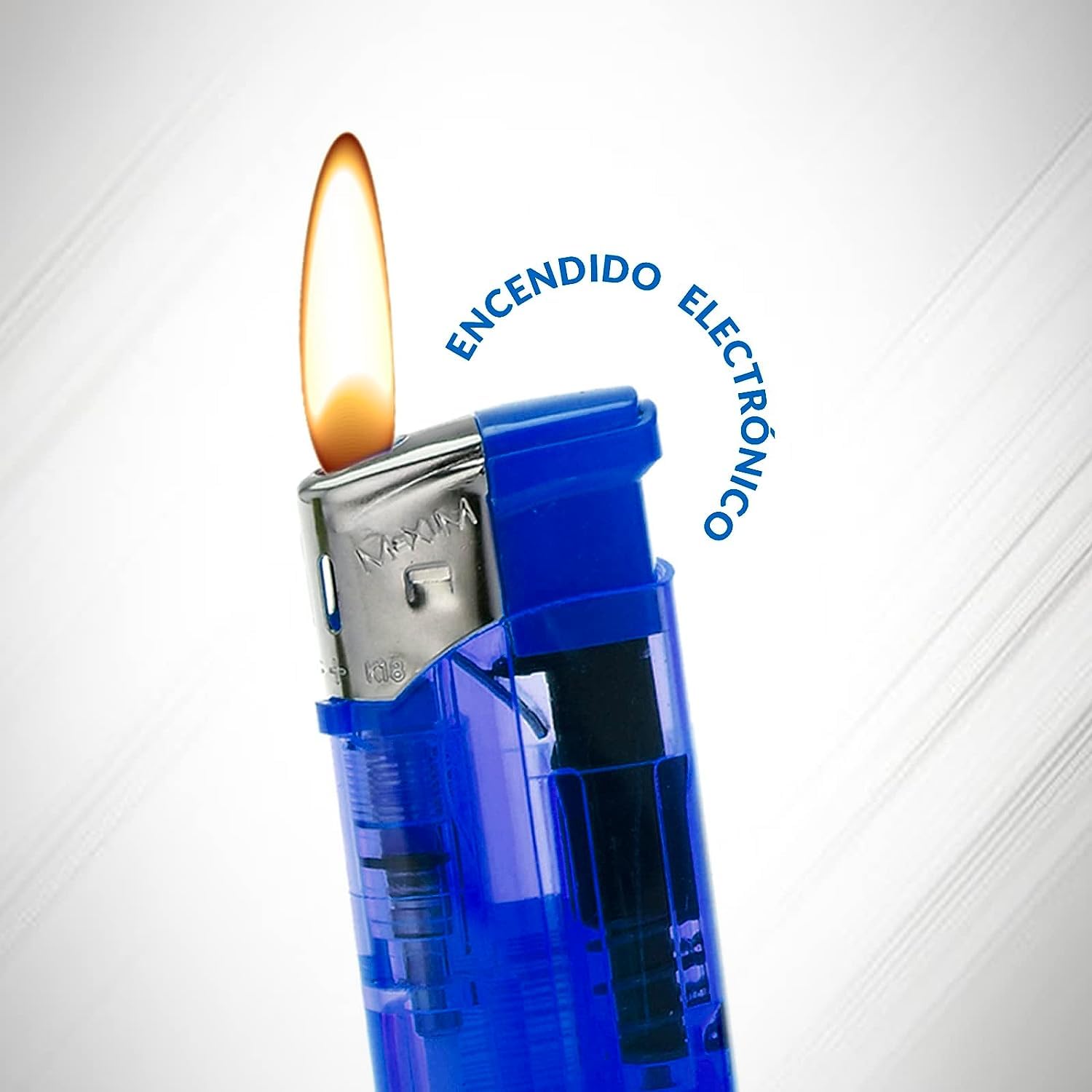 Mechero Electrónico a Gas Isobutano Recargable - Encendido Fácil, Colores Surtidos y Confiabilidad Duradera (50)
