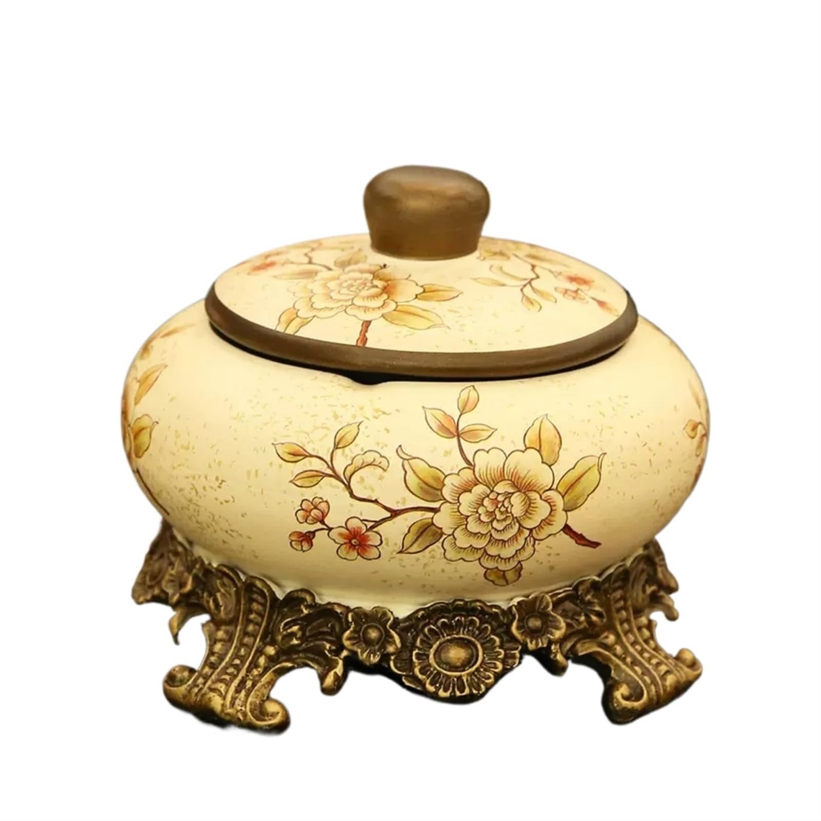 ashtray， Anti Fly Ash Ashtrays with Pedestal, Desktop Cigarette Tray for Indoor or Outdoor Use(A)