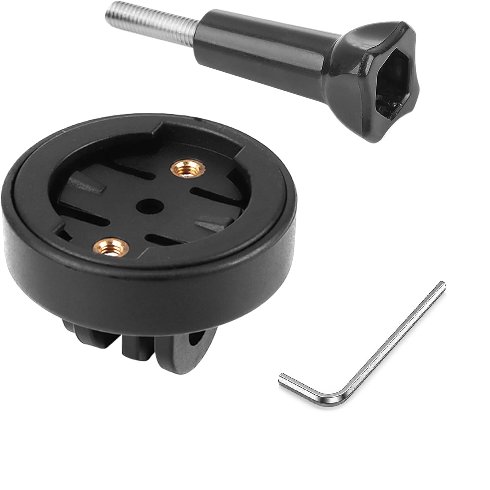 For Garmin Stem Mount - Adjustable Out Front Bike Computer Mount For Wahoo Stem, Road Cycling For Garmin Bike Computer Compatible With Wahoo Elemnt, Bryton, Cateye (Black