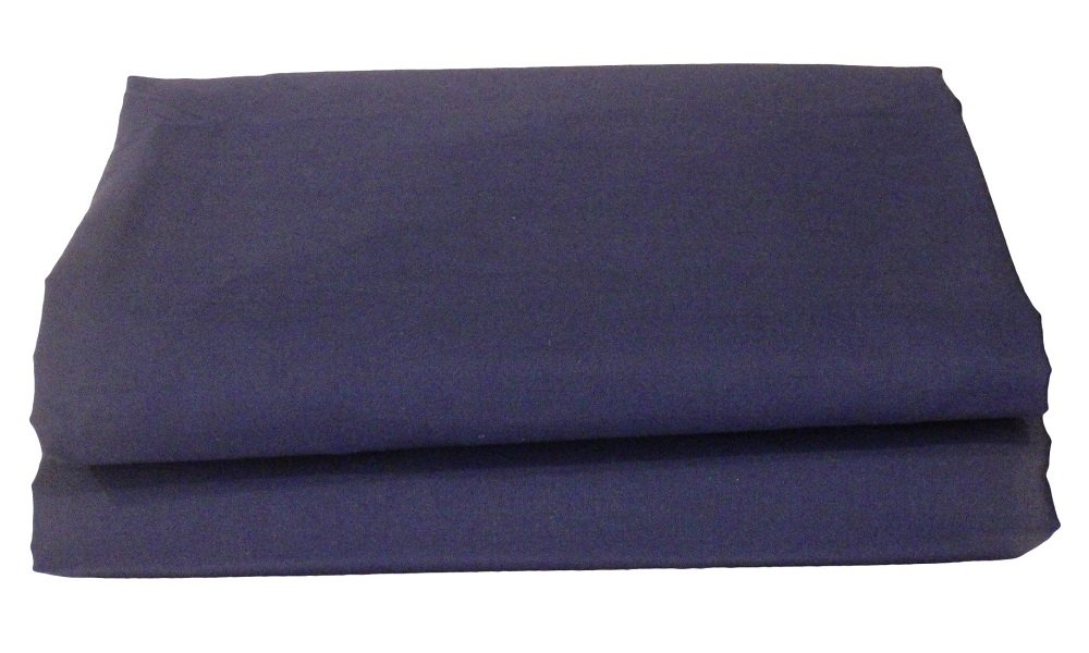 Maria Luxury Bedding & Linen Polycotton Plain Dyed Flat Sheets Bed Sheet (Super King, Royal Blue)