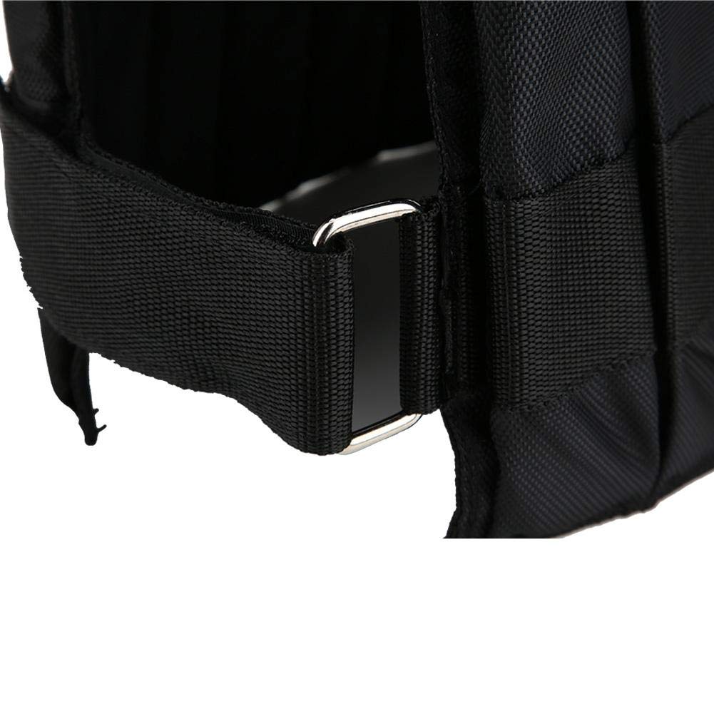 Einstellbare maximale Belastung 20 kg Gewichtsweste 12 Beutel Fitnessstudio Laufen Fitness Sporttraining Gewichtsverlust Jacken Training Trainingsweste für Workout-Übung Boxtraining