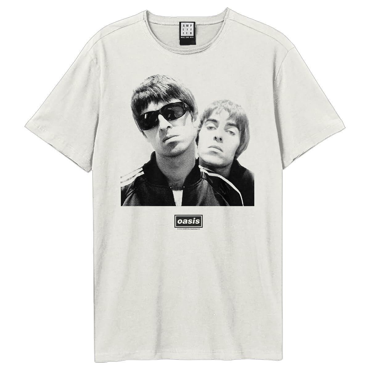 Amplified Unisex Adult Boxed Oasis T-Shirt (L) (Vintage White)