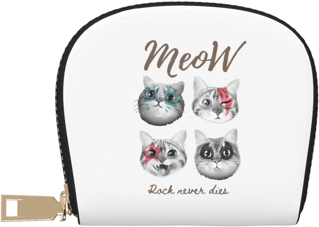 웃긴 고양이 재미있는 고양이 고양이 무늬 재미있는 고양이 코인케 세련된 카도 납 작은 케스 여행 상품 여행 출장 남녀 겸용 선물
