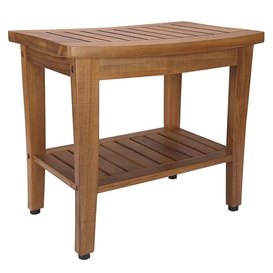 Buy Teak Shower Bench, Teak Shower Stool, 20" Sturdy Waterproof Stool