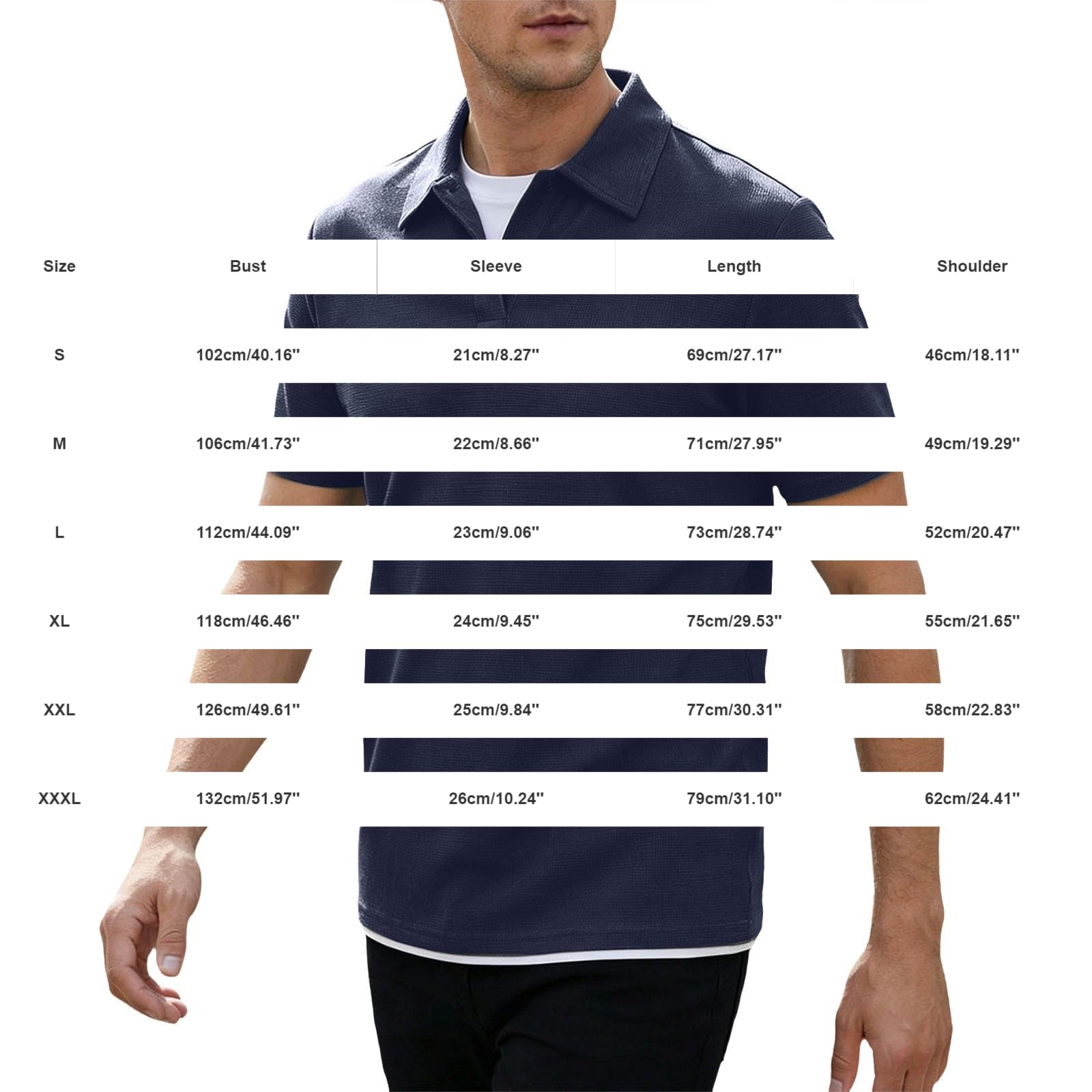 Generico Polo da Golf Uomo Maniche Corte Tessuto Traspirante A Rapida Asciugatura, Indumento Versatile per attività Sportive E Look Casual Quotidiani