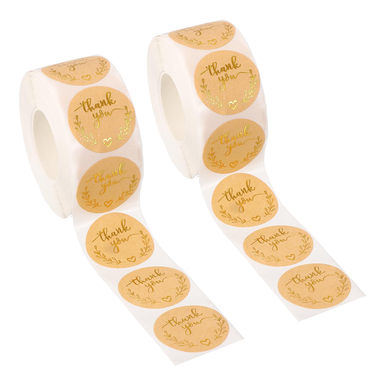 PATIKIL 1000Pcs Thank You Stickers, 1" Round Self-Adhesive Labels Small Thank You Stickers Roll for Small Business Sealing Box Envelope, Thank You Style9 โ image 1