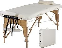 Vista 18 de PayLessHere Cama de Masaje Portátil Mesa de Masaje de 24 pulgadas de Ancho Cama de Pestañas 2 Plegable Altura Ajustable Mesa de Spa con Bolsa No