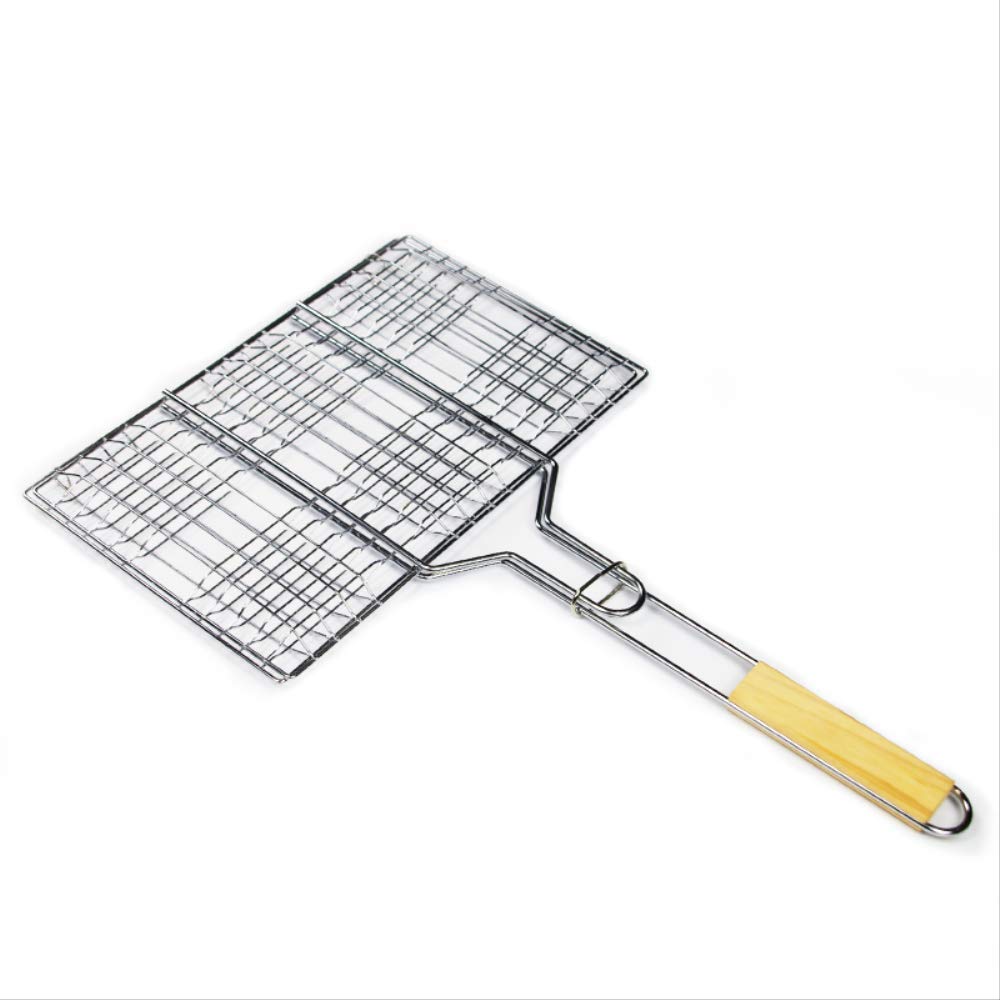 Accesorios para Barbacoa, Cesta para Asar a la Parrilla, Herramienta de Rejilla para Barbacoa de Pescado a la Parrilla de Acero Inoxidable