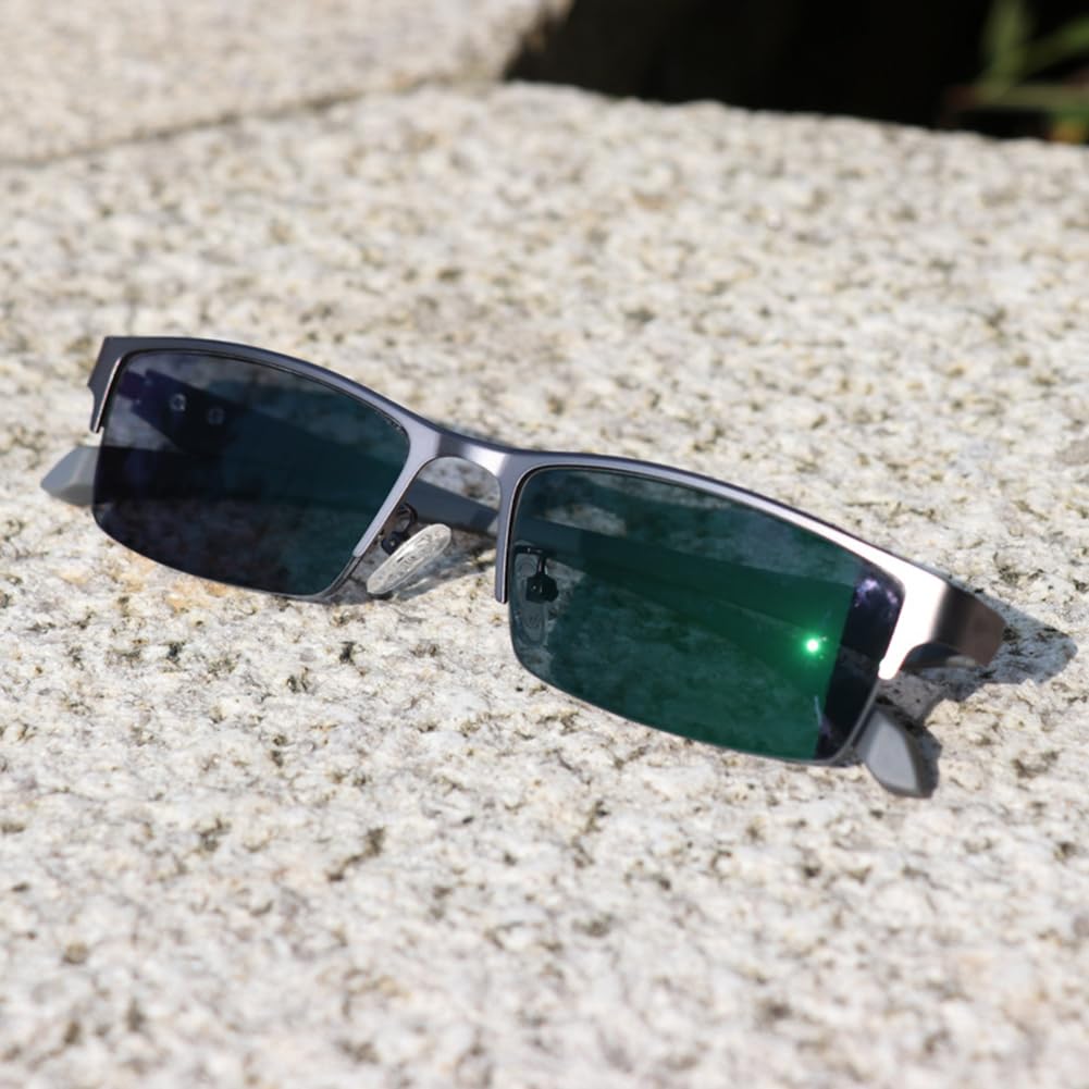 JIETIAN Lector fotocrómico de Alta definición al Aire Libre para Hombres, Lente de Resina asférica 1.56 Gafas de Sol Inteligentes/protección Ultravioleta,01,+1.0