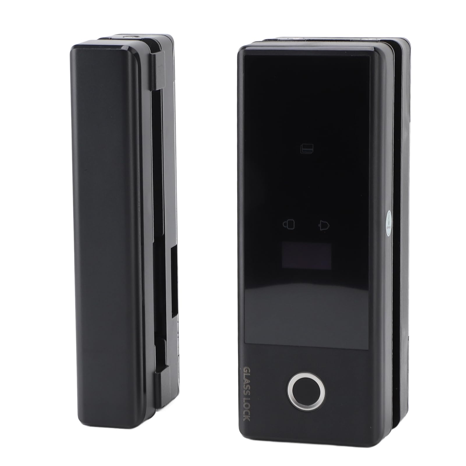 Smart Glass Door Safety Lock, Fingerprint, Password, Card Key Unlock, Digital Keypad Security Keyless Electronic Lock for Frameless Double Door